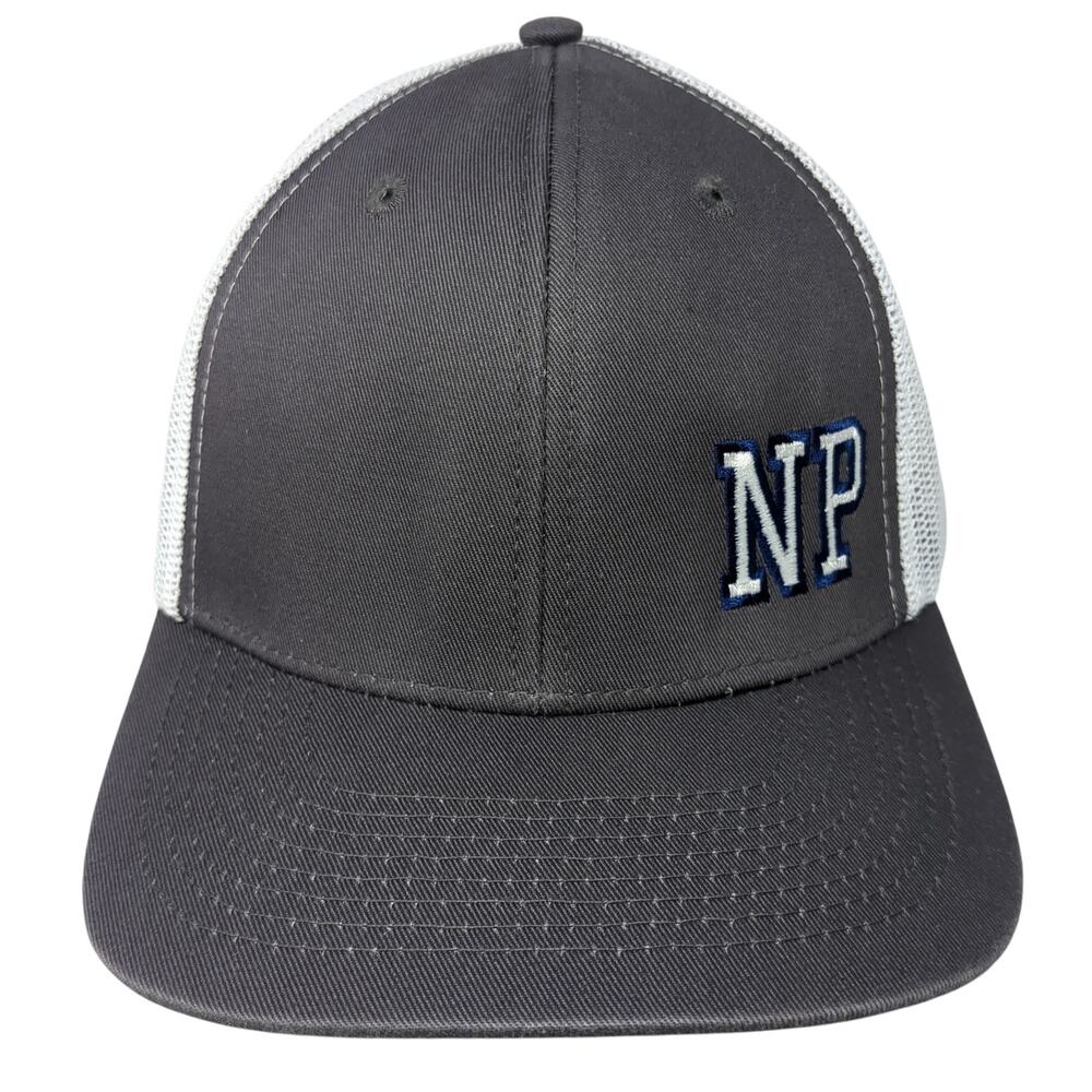 NP Snapback Trucker Cap Gray One Size Adjustable Embroidered Mesh Back CSI